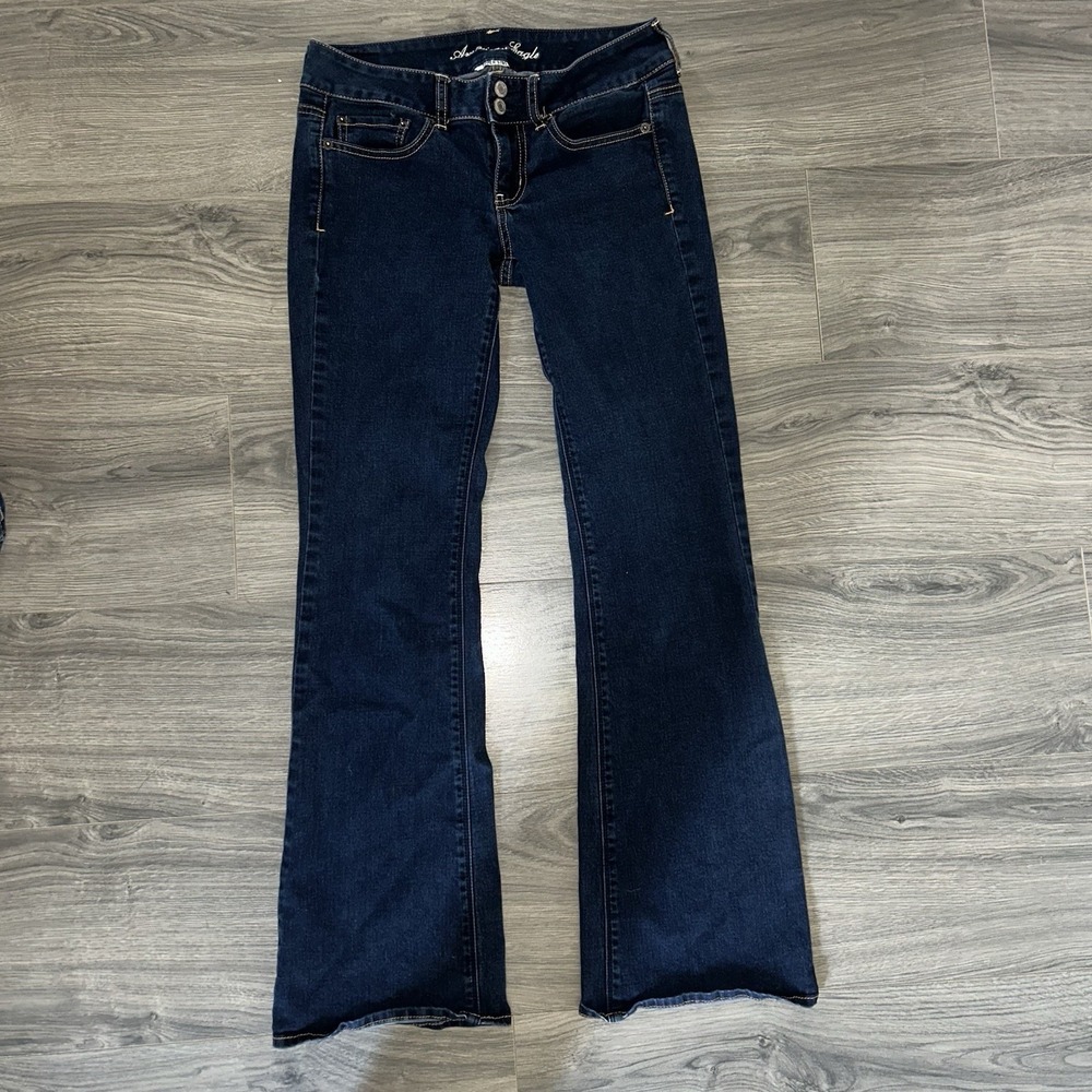 Y2K 2000s Low Rise American Eagle "Artist" Flare Jeans Size 8
